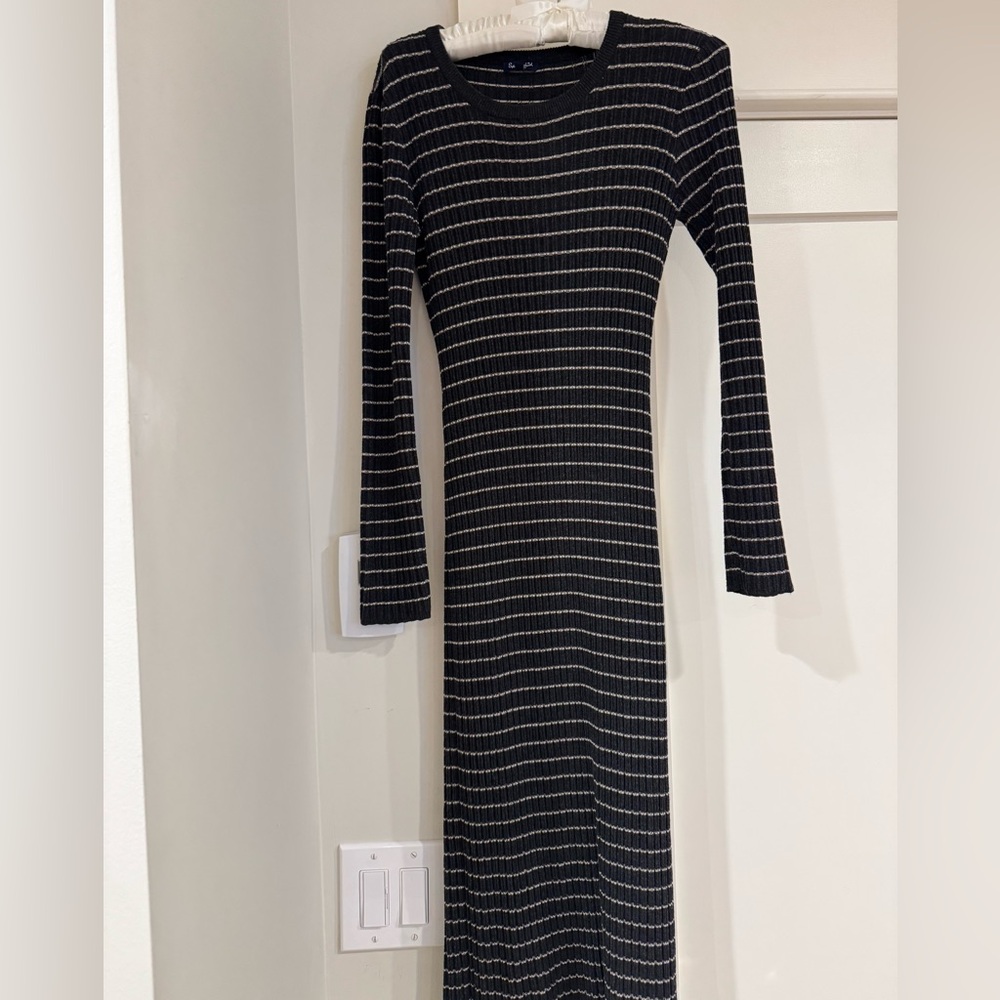 Splendid - Striped Black and White Knit Dress